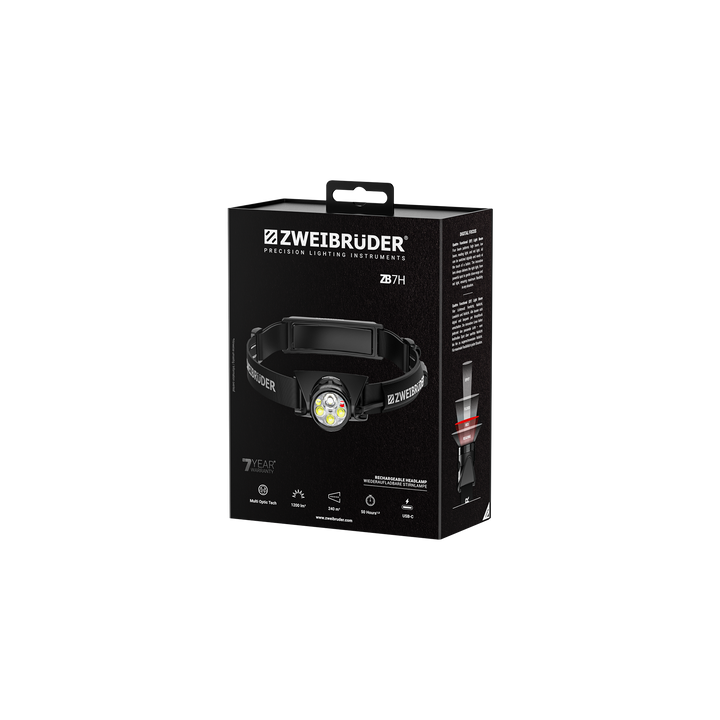 Zweibrüder ZB7H LED Headlamp 1200 lumens