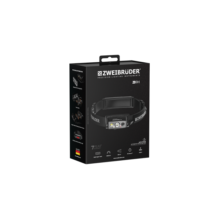 Zweibrüder ZB9H LED Headlamp 2000 lumens